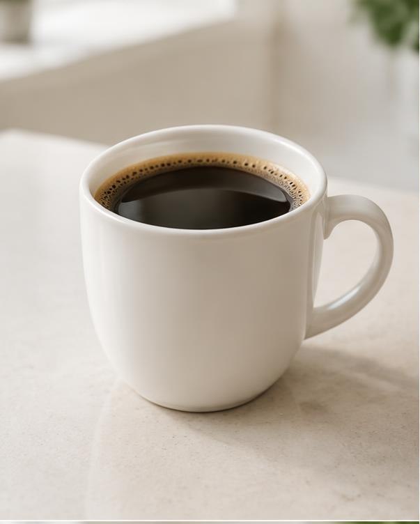 Illustration of Americano in a glass or cup