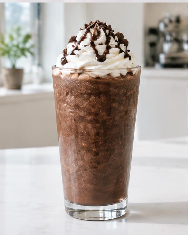 Illustration of Choco Frappe in a glass or cup