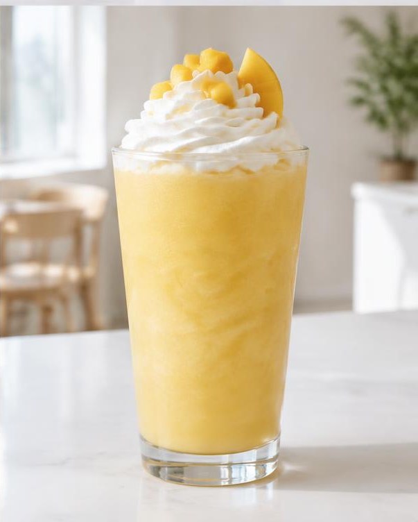 Illustration of Mango Frappe in a glass or cup