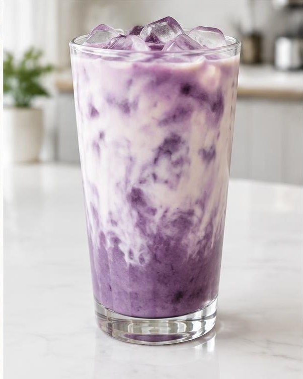Illustration of Sweet Potato Latte in a glass or cup